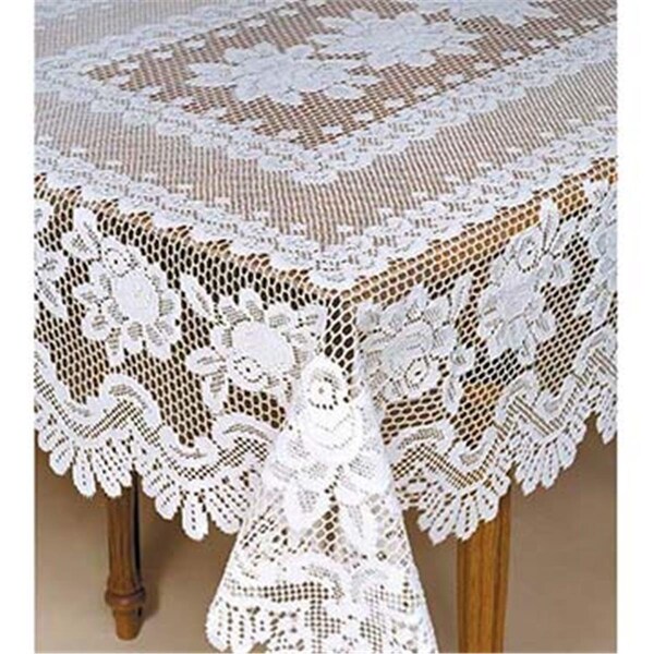 Heritage Lace 60 x 108 in. Rose Rectangle Tablecloth 56680RW - main
